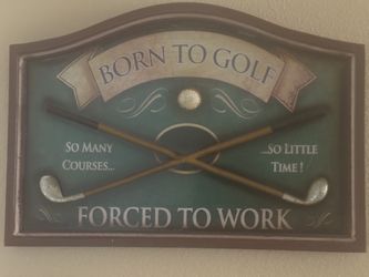 Hanging Golf Sign