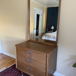 Authentic BP John Furniture MCM Dresser With Mirror 