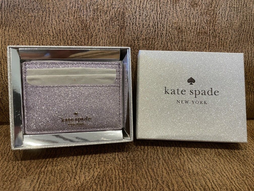 NEW Kate Spade Lilac Fabric Card Holder