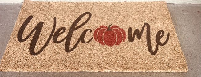 Fall Pumpkin Welcome Floor Mat Non-Slip Entrance Door Rugs 16.5 x 29 Inch 🎃