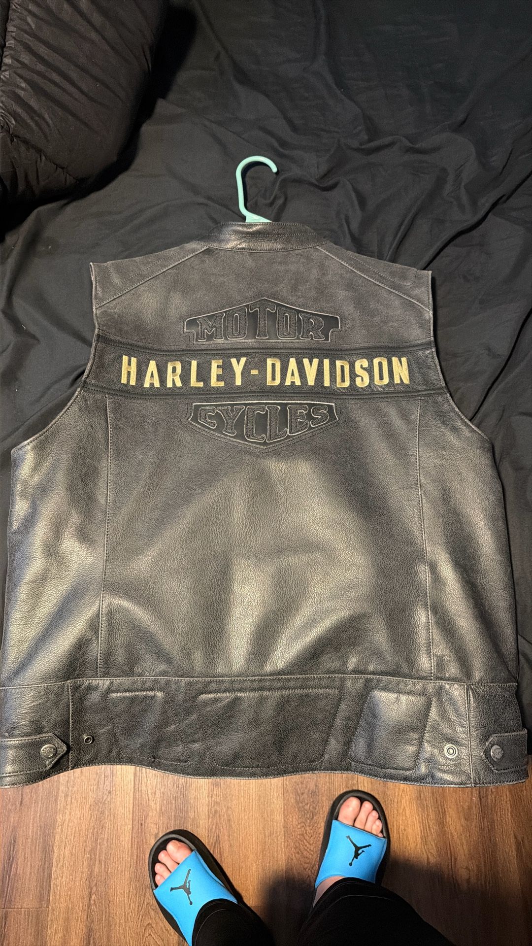 Leather Harley Vest XL 