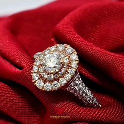 Elegant Diamond Ring 14K Two-Tone 1.25ctw Diamond 