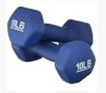 Set of Dumbbells - Pairs of 5, 10, 15, 20 lbs