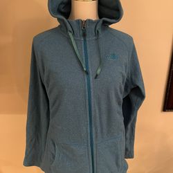 The North Face Polartec Classic Blue Knit Hoodie XLarge