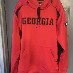 Georgia Bulldogs Nike Therma Fit Hoodie Size XL