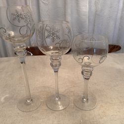Christmas Candle Holders / Goblets