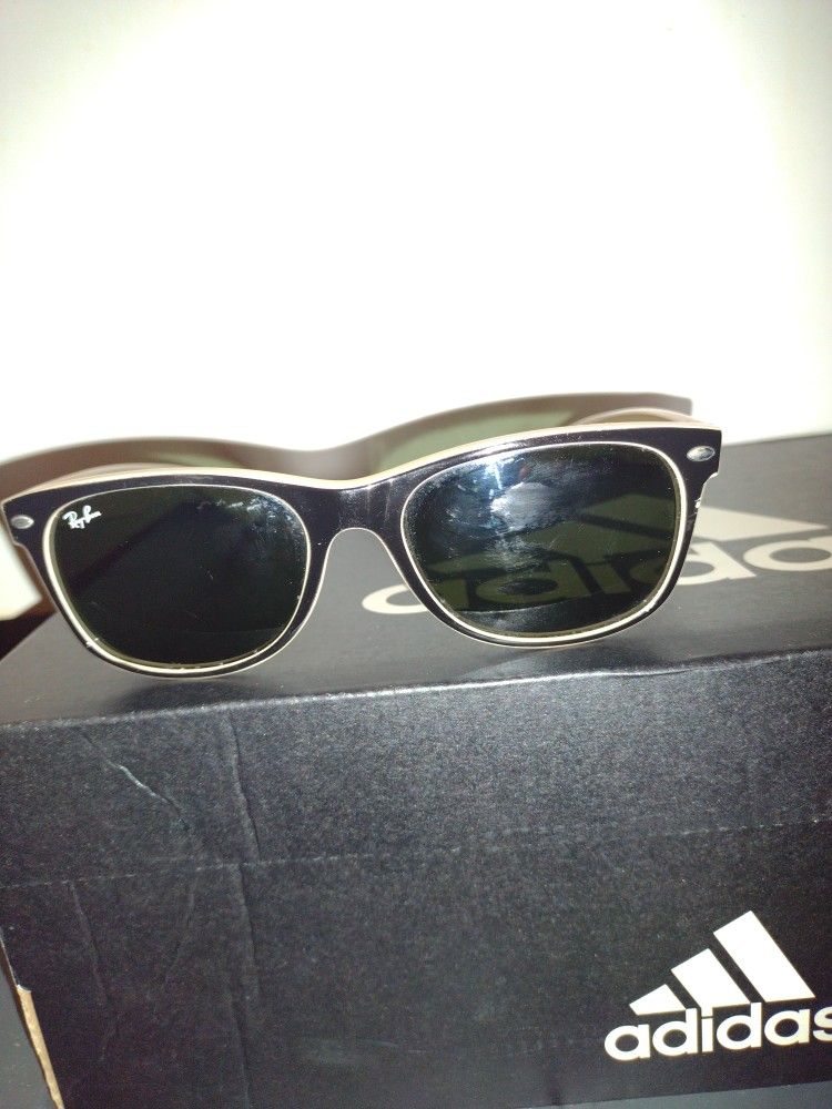 Ray Ban sunglasses.