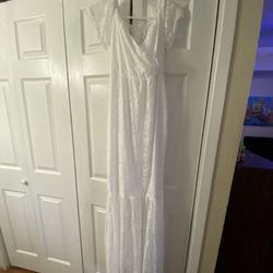 White Maternity Dress
