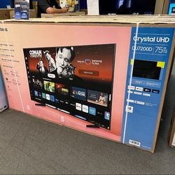 75” Samsung Crystal DU7200 4K UHD Smart Tv 