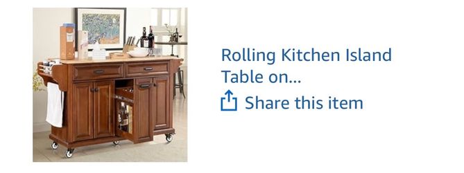 Rolling Kitchen Island