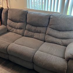 Recliner Sofa With Love Seat (2 Piece Set) 
