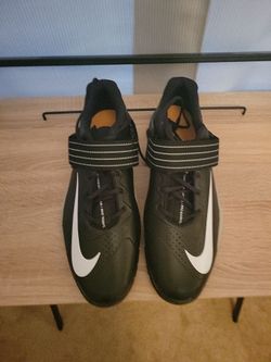 Nike Savaleos Weightlifting Shoes Men's Size 15 Black White Grey Fog CV5708-010