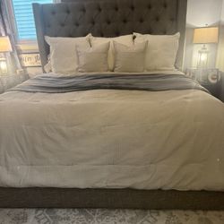 King Size Upholstered Bed Frame