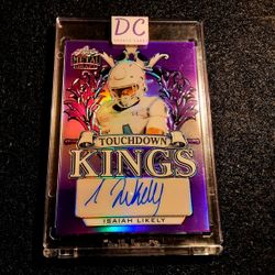 Isaiah Likely  Leaf Metal Ravens Purple Draft Autographed /25 Rookie!! BALTIMORE RAVENS NFL 