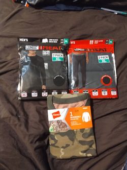 Heat Retention 2 Pack Shirts With 2 Pack Pants Camo Thermal Sweatshirt 