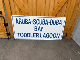 Water park sign