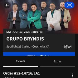 GRUPO BRYNDIS CONCIERTO TICKETS