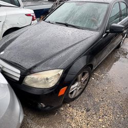 2010 Mercedes c 300 parts engine transmission doors hood grille bumper lights rims muffler converter