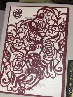 Weeding or quincianera invitations
