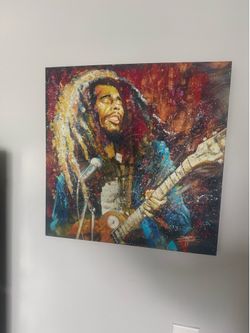 Bob Marley Wall Painting