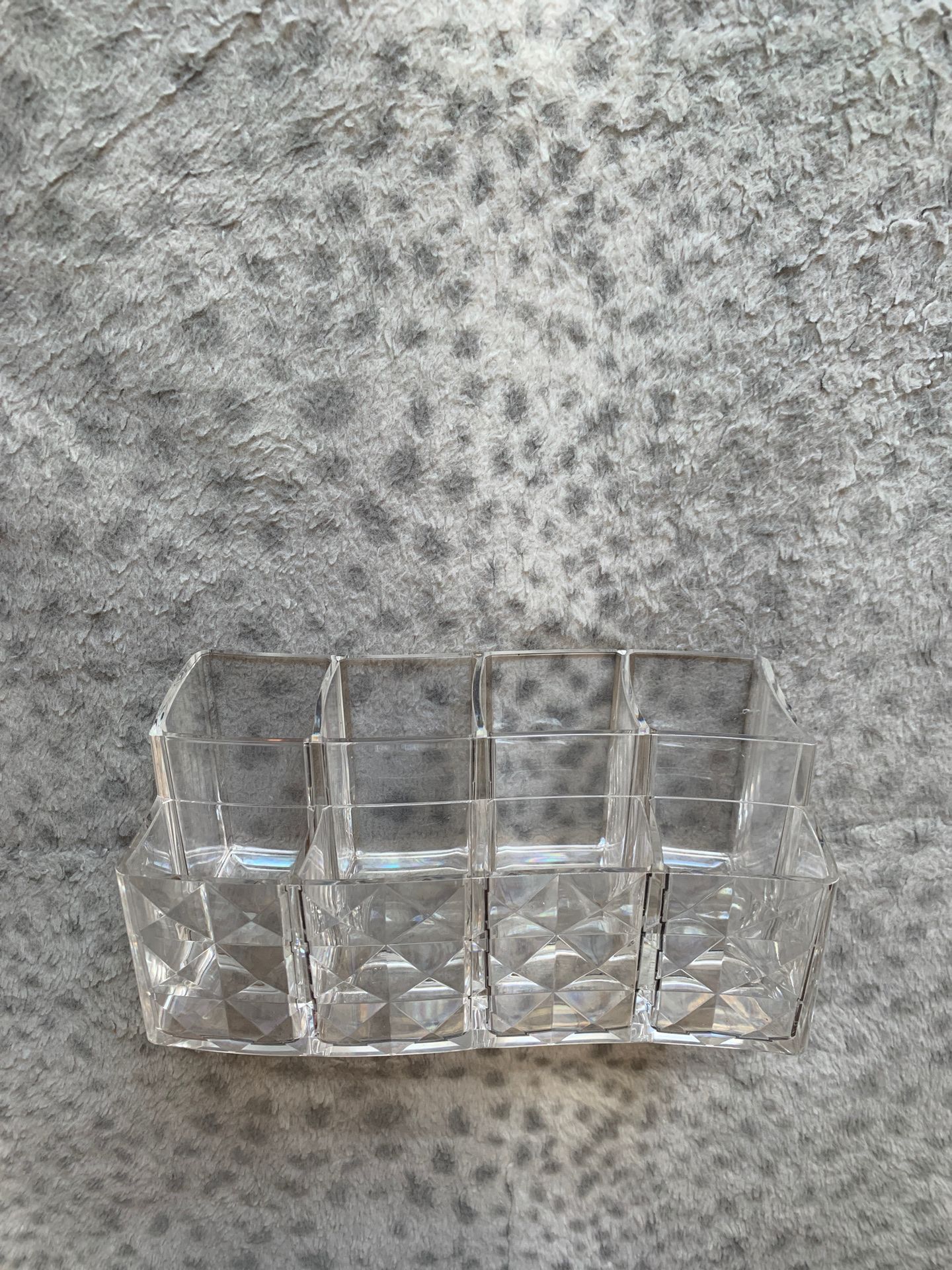 8 space acrylic makeup brush organizer