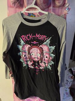 Rick and Morty Raglan Graphic T-Shirt