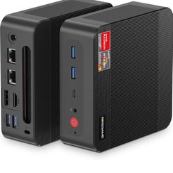 P3 Gaming Mini PC, AMD Ryzen 9 6900HX Mini Computers (8 Core/16 Thread, up to 4.9GHz), 32GB DDR5 1TB M.2 NVMe SSD, Triple Display Mini Desktop PC, Dua