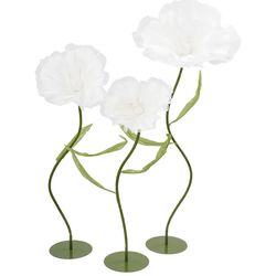 Artificial Flower Decor,3 Pcs Giant Flowers