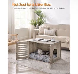Cat Litter Box Cat House with Doors
