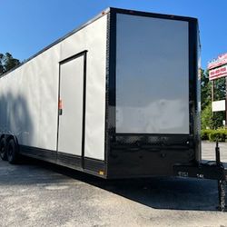 8.5x24ft Enclosed Vnose Trailer Brand New Moving Storage Cargo Traveling Car Truck SXS RZR ATV UTV Motorcycle Bike Hauler