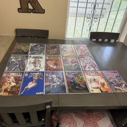 Various White Widow Signed Comic Books