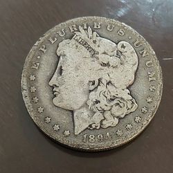 1894o Morgan Silver Dollar, Semi Key Date Coin