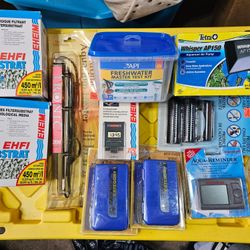 Assorted Aquarium Supplies 