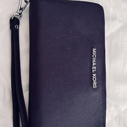 Purple MK wallet Wristlet