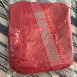 Red supreme crossbody bag 