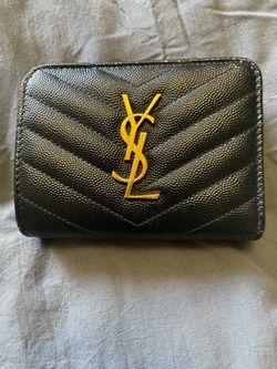 YSL Compact Women’s Wallet Caviar Leather