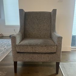 Beautiful Gray Accent Chair 