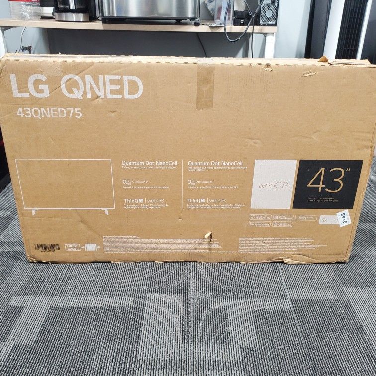 LG 43" QNED MINILED 4K WEB OS THIN QAI FANTASTIC PICTURE QUALITY GUARANTEED NEW IN BOX