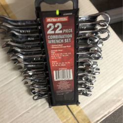 ULTRA STEEL 22pcs Wrench Set 