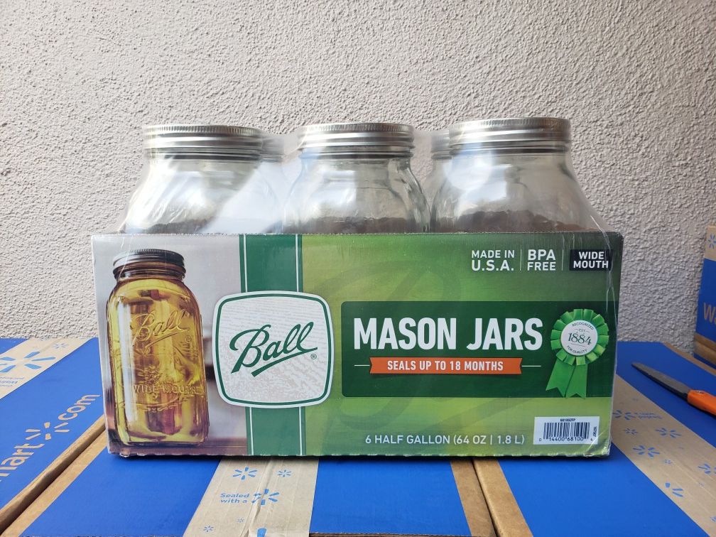 Wide Mouth Mason Jars