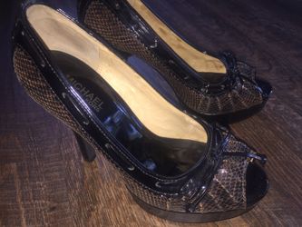 Michael kors python heels size 7.5