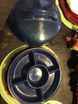 3 snack servers with lid