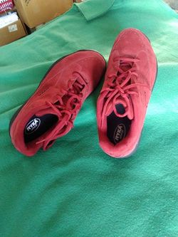 $5 Red Suede Sneaker Slightly Used