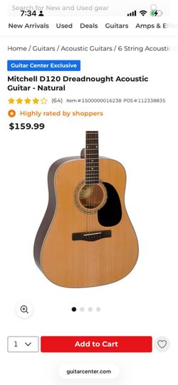 Like New Mitchell Guitar and Roadrunner Guitar Bag