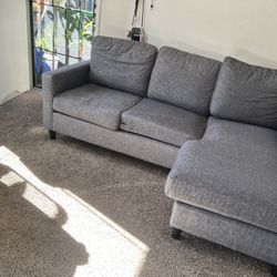 Grey L Shape Section Couch 