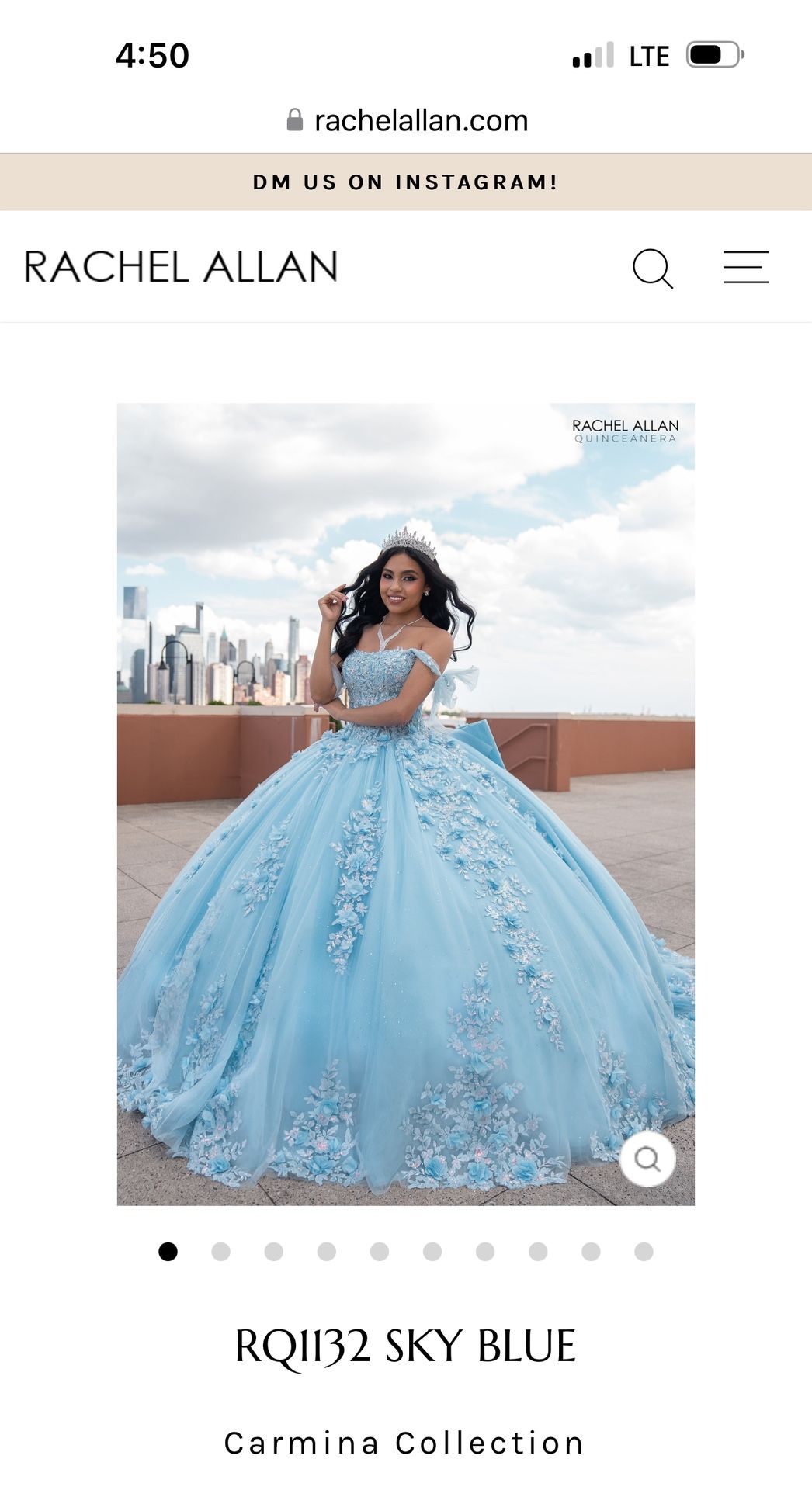 Quinceanera Dress Size 8   Designer Brand
