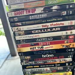 82 DVDS WITH DVD Player