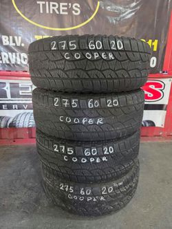 Set of 4 Cooper Tires 275/60R20