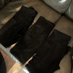 Black High Waisted Leggings Size Medium