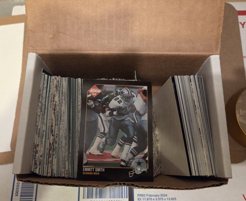 1992 Collectors Edge Football cards Partial set has cards 1-175
